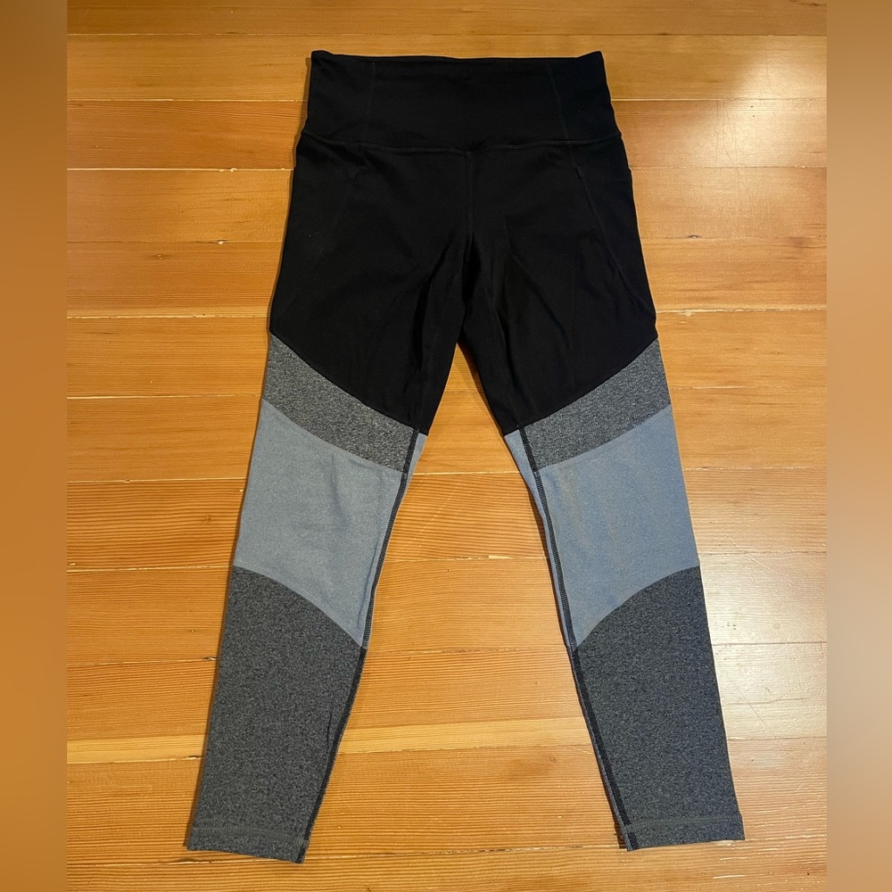 Athleta Leggings Black Gray Small S